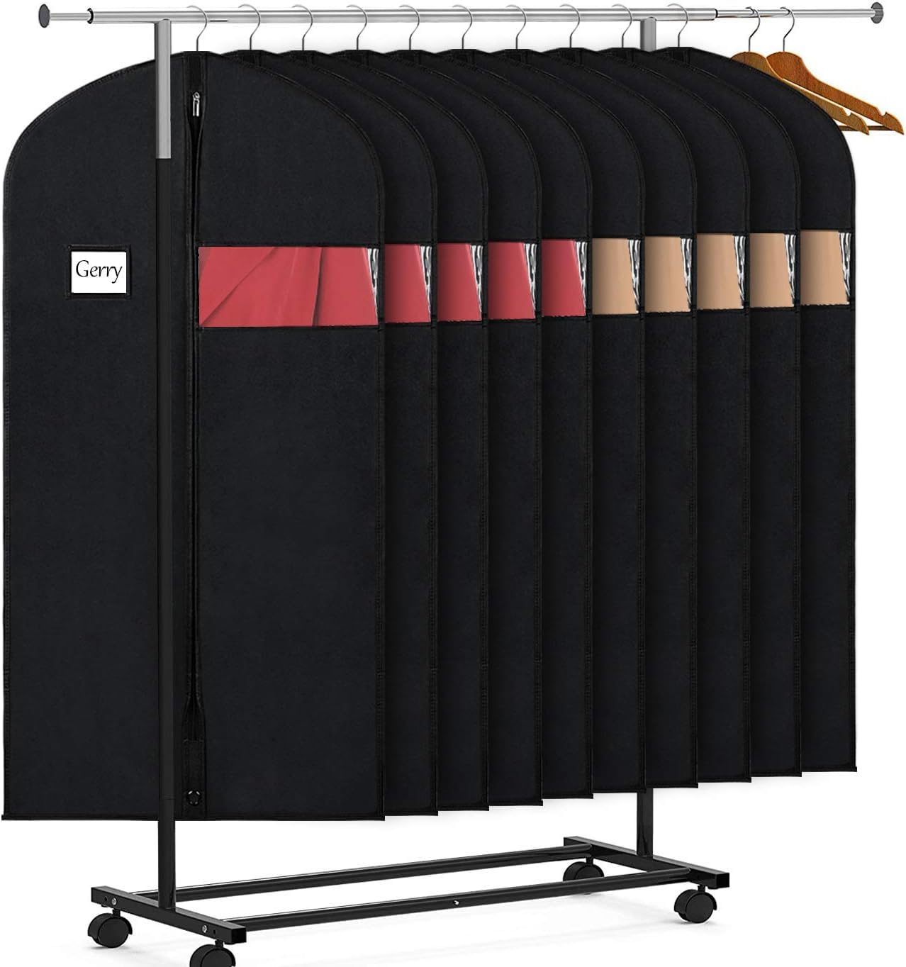 Kleiderhülle Kleidersack Kleidersäcke 101,6 Cm Lange Kleiderhülle Für Aufhängen Von Kleidungsstücken, Anzugtasche Zur Aufbewahrung Von Kleidung Für Anzüge, Langes Kleid, Kostüm, Jacken, Kleid Anzugsac