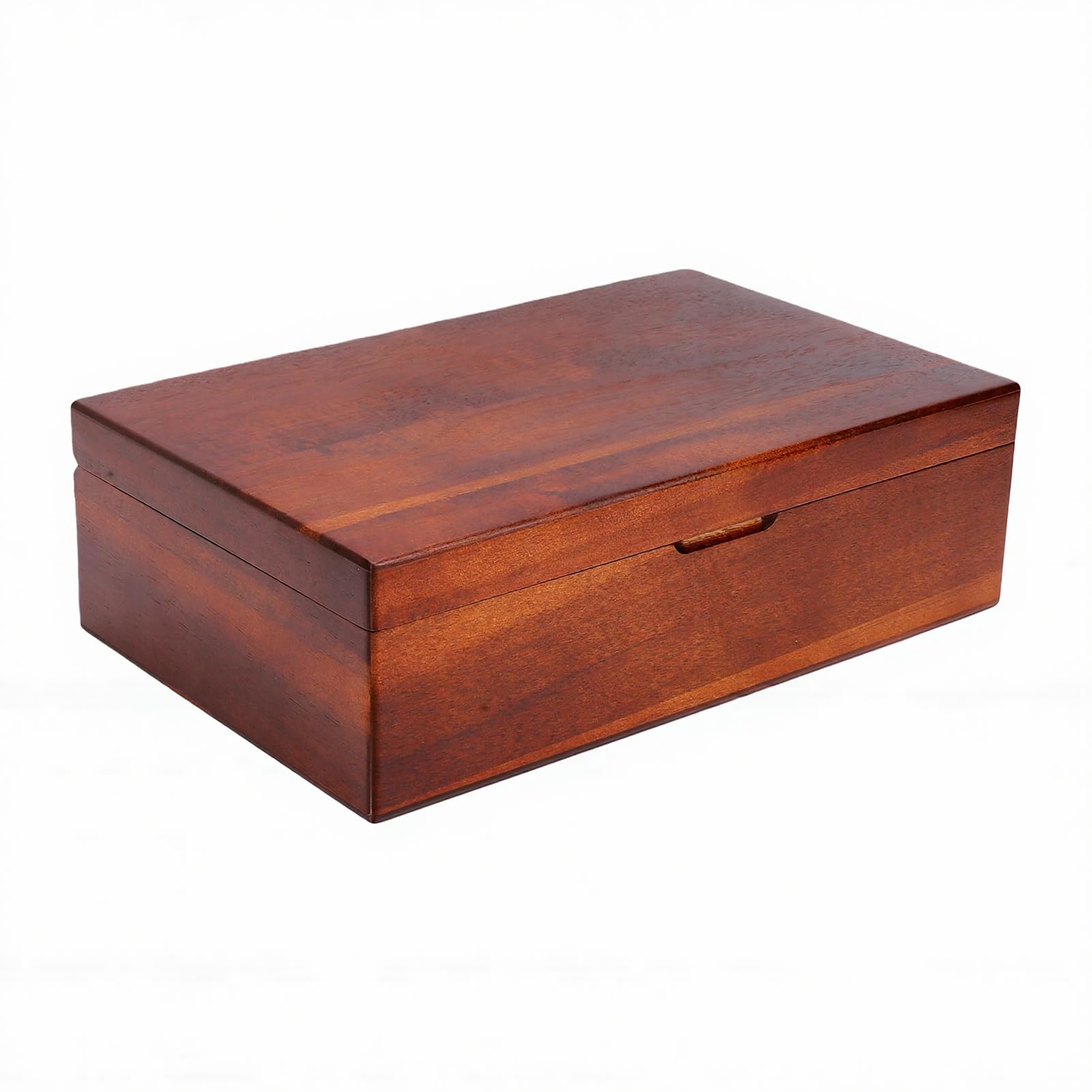Annadue Teebeutel-Box, Organizer-Box aus Holz mit Klappdeckel und Mehreren Fächern, Teebeutelhalter für Küche, Büro, Arbeitsplatte