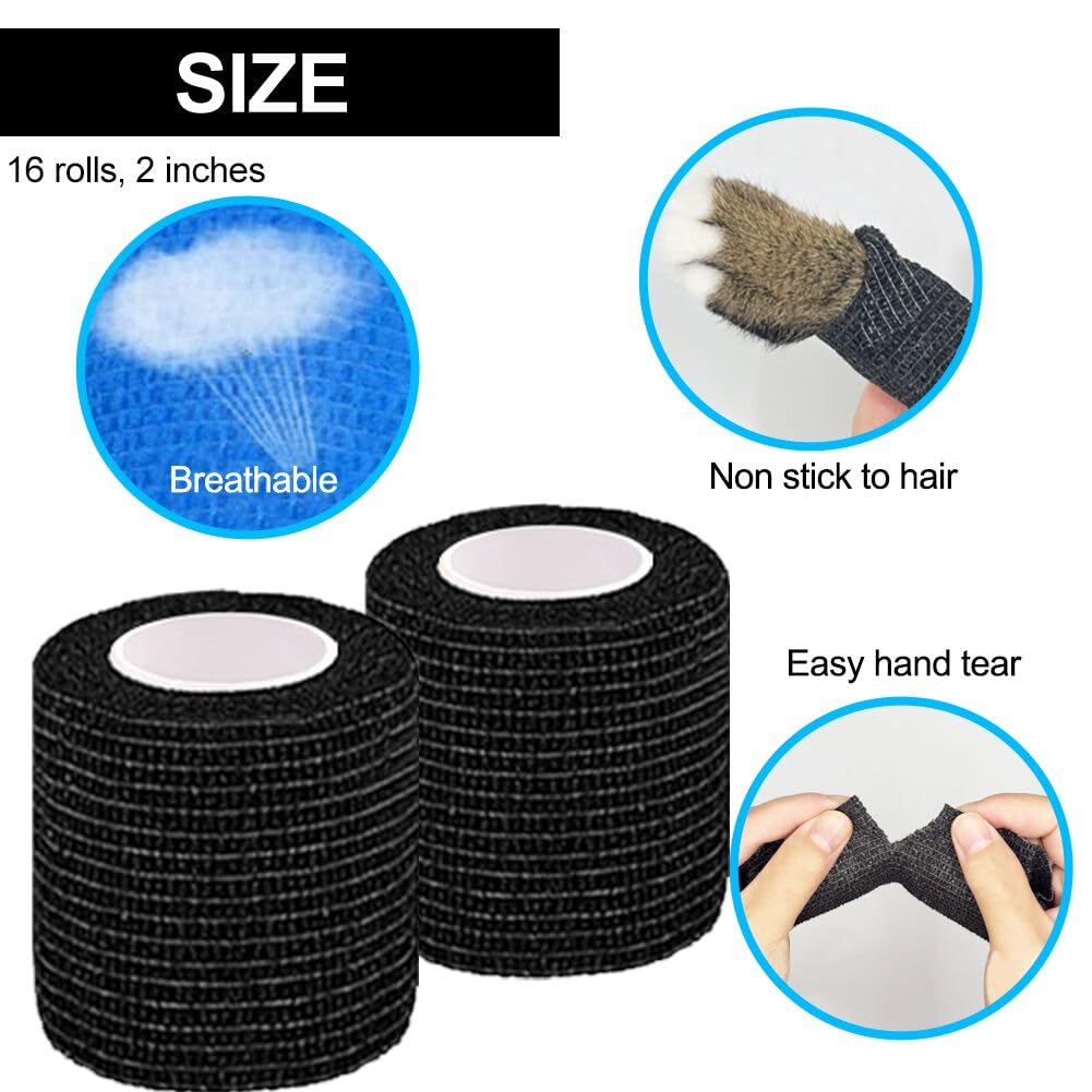 Self Adhesive Bandage Wrap 2 Inches, 16 Pack — Amazon image 4