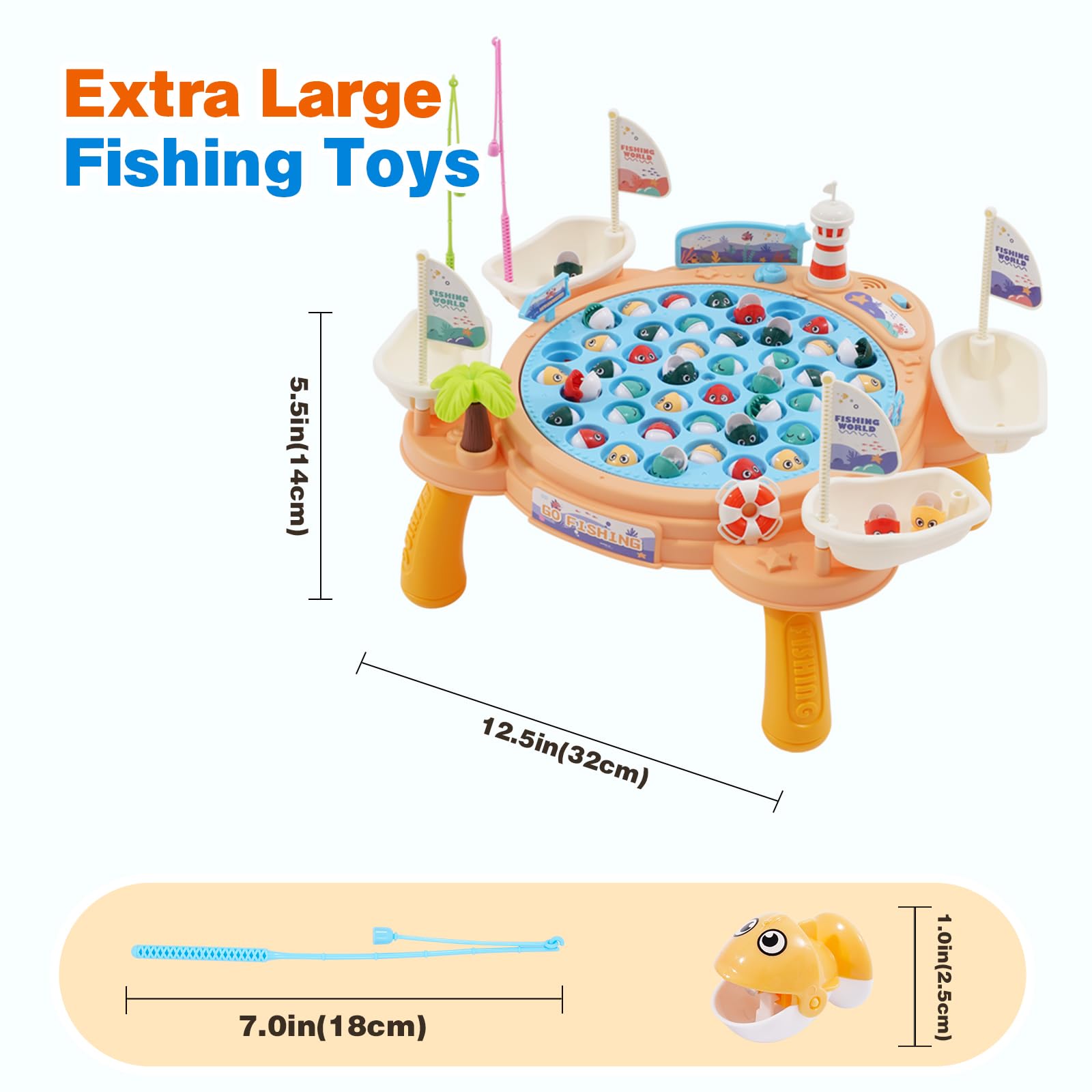 Juego de Pesca Musical, Juego Educativo para Niños de 3 a 5 Años