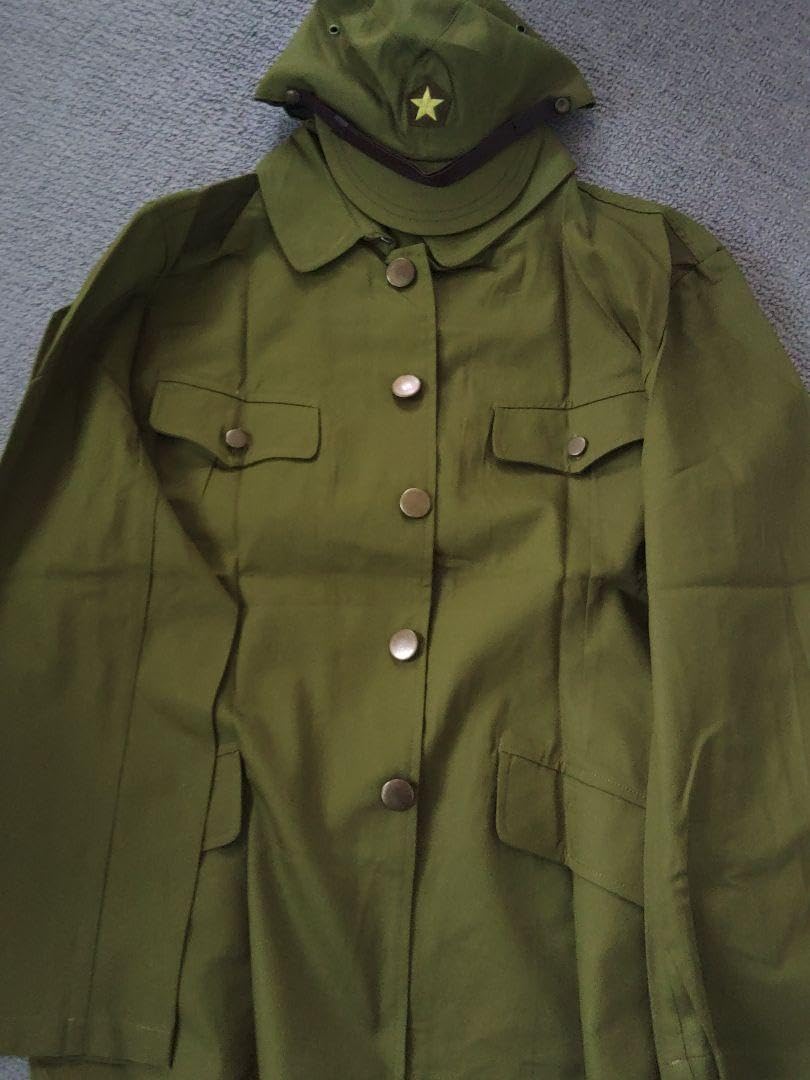 中田商店製　日本陸軍98式軍衣　上下セット　軍帽　帽子付き 陸軍防暑衣 上下セット 実物襟章付 ミリタリーショップ 革ジャン