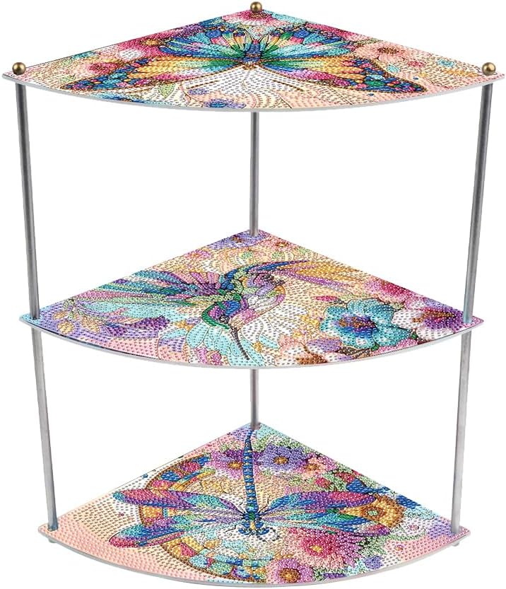 3 Tier Acrylic Special Shape Butterfly Diamond Painting Storage Rack