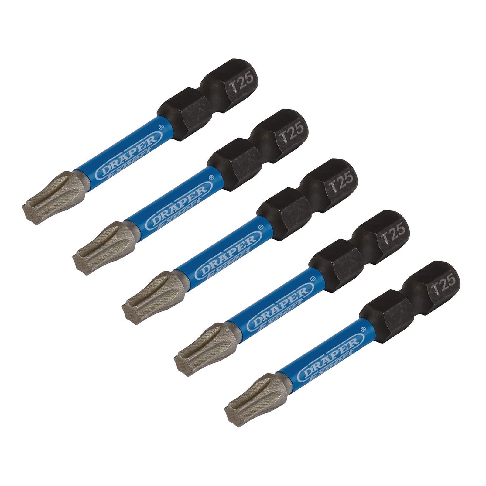 Draper Expert Impact Torx Screwdriver Bits T25 50mm Pack of 5