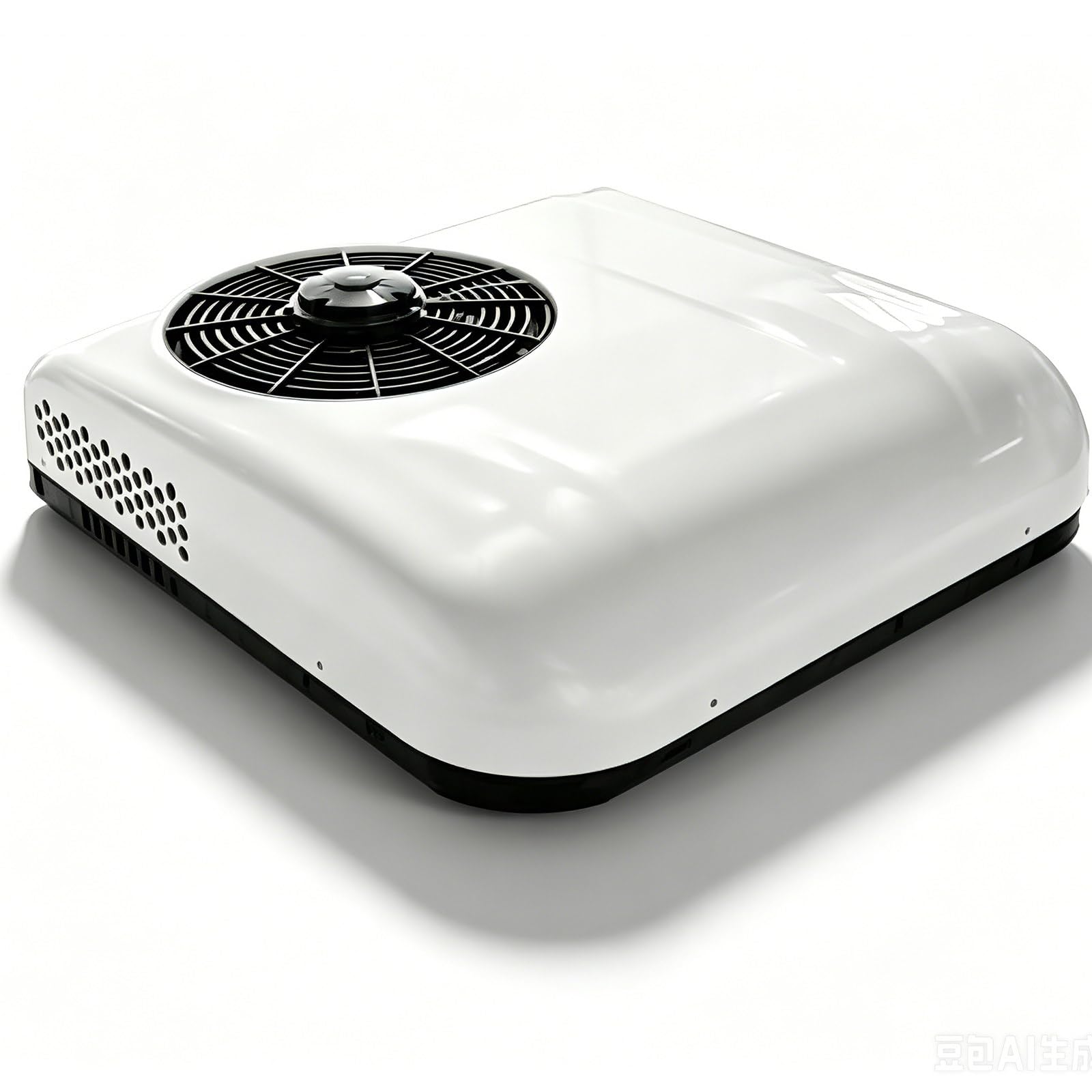 ZyKnaurral 12V/24V RV Top-mounted Air Conditioner with Inverter Technology, Non-Ducted Rooftop RV AC Unit For Caravans, RVs, and Trucks,Ultra-Low Energy Consumption, with Remote Control 12V