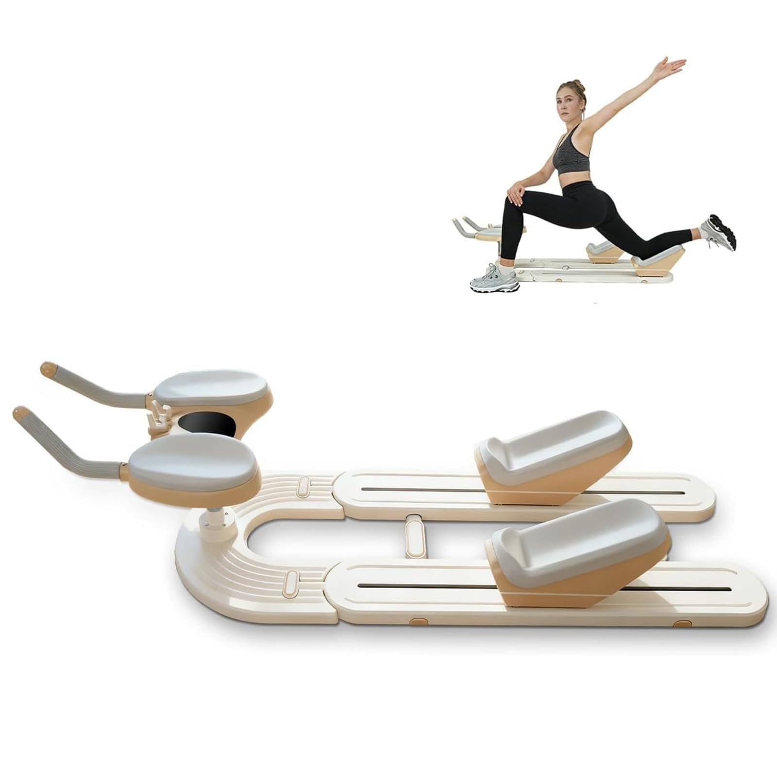 Estirador de espalda ajustable, entrenador de núcleo para dolor de espalda baja y corrección de postura, capacidad de 220 libras, dispositivo de fitness en casa
