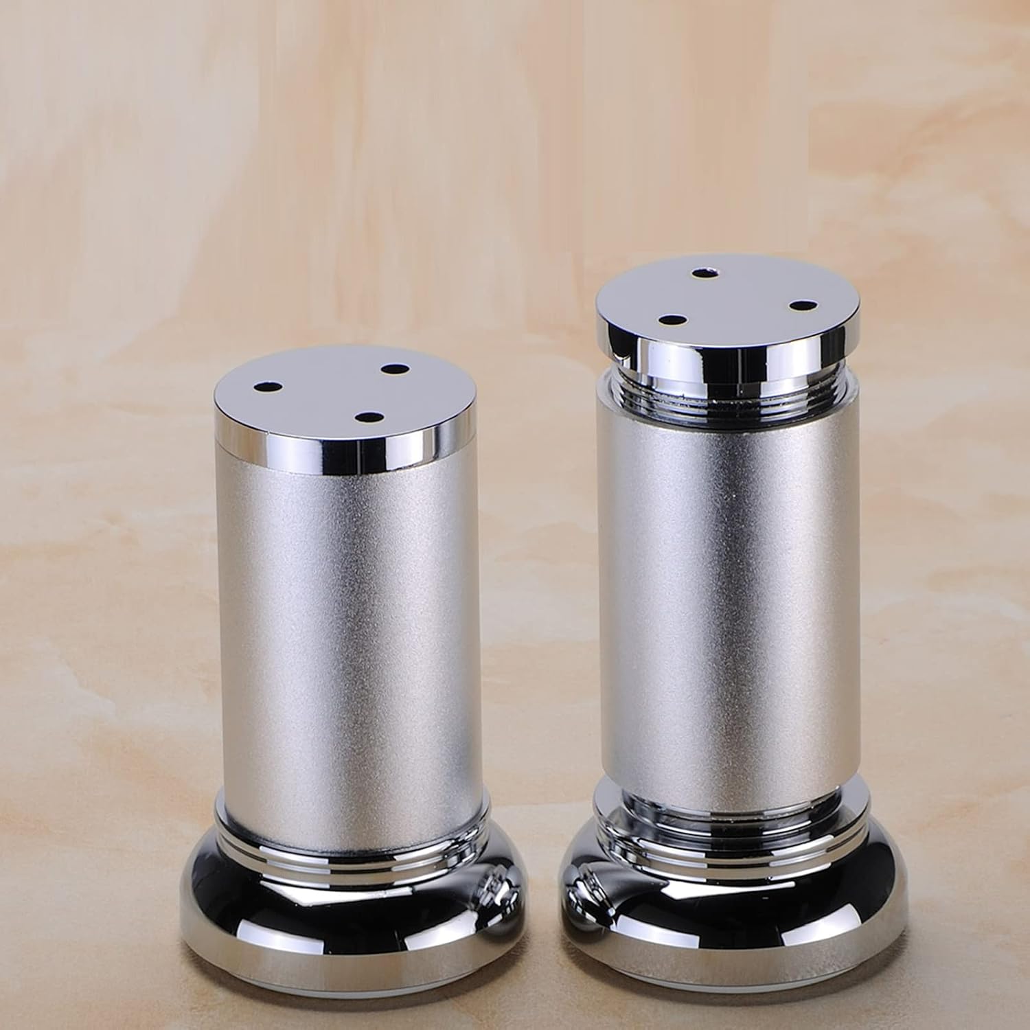 4 Pack Industrial Metal Coffee Table Legs,Computer Table Legs,Fashion Furniture Legs,Couch Circle Chair Ajustable Feet,with Mid-Century Modern Style,?for Furniture Legs DIY (15cm/5