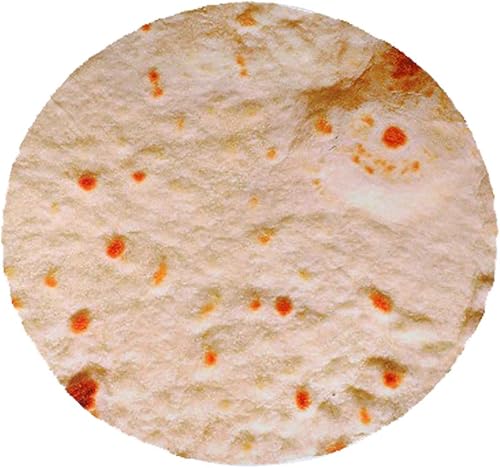 Wrap Blanket Food Creations - Manta original, toalla de playa redonda suave y cómoda, manta perfectamente redonda para niños y adultos, diámetro de