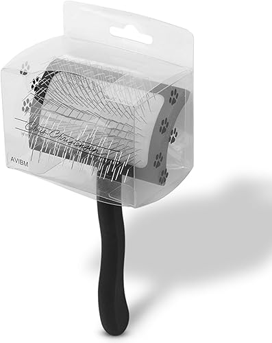 Miniatura 17 de Chris Christensen Big G - Cepillo para perros (Goldendoodles, Labradoodles, Caniches), peinado como un profesional, estilo desenredante de pelusa