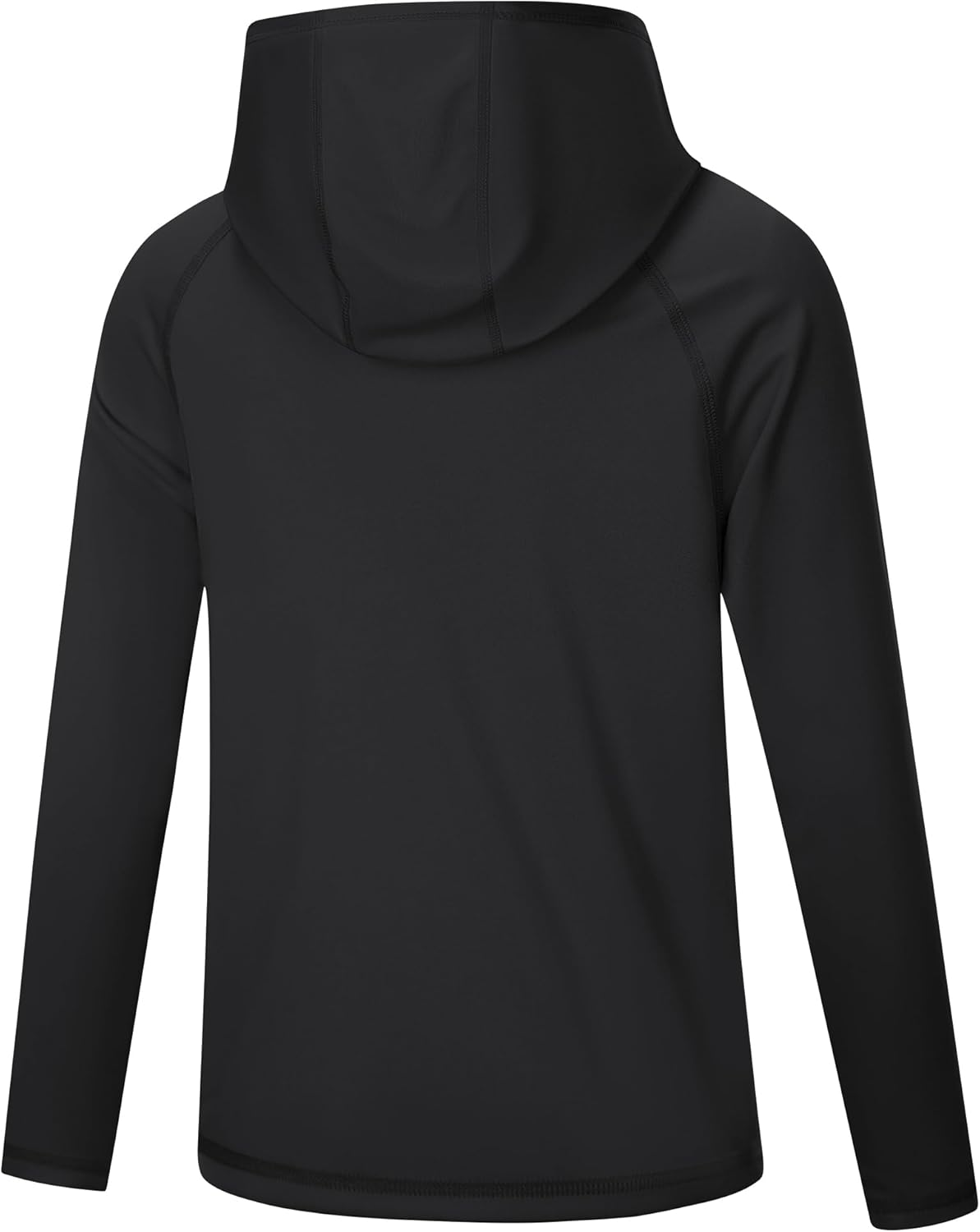 UPF 50+ Boys Rash Guard Hoodie Long Sleeve Youth Kids Swim Shirt UV Sun Protection Hooded for Fishing Running Beach - Image 3