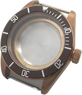 Hyuwdai 1 carcasa de cristal de zafiro de 41 mm para NH35/NH36 Miyota8205/8215/821A ETA2836, Miyota82 ETA2836, Ágata