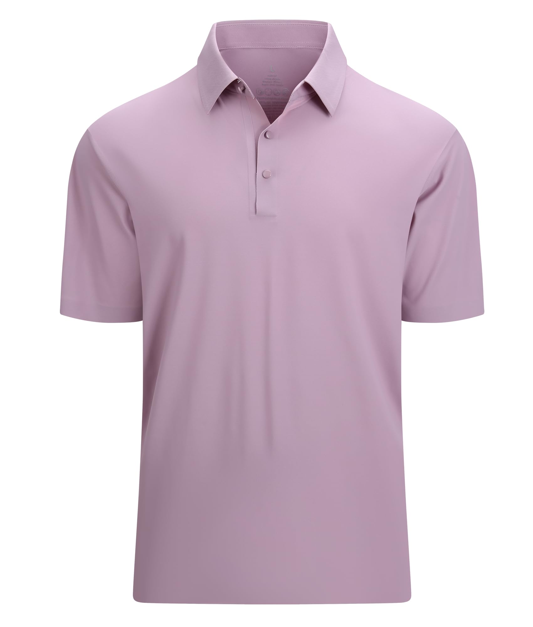 Mens Golf Shirt Quick-Dry Solid Short Sleeve Polo Shirts