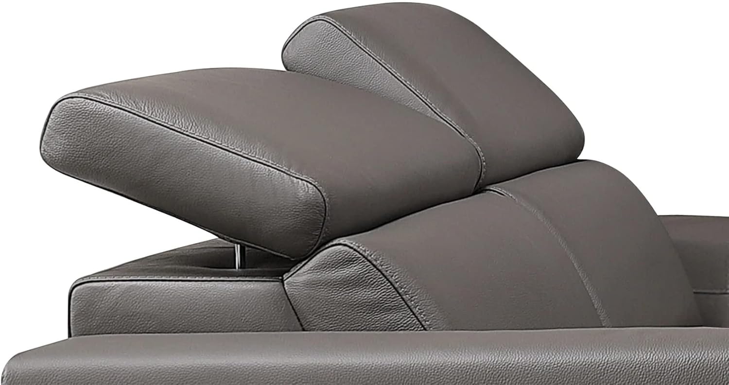 ZURI Mirage Power Recliner Loveseat with Headrest - Slate