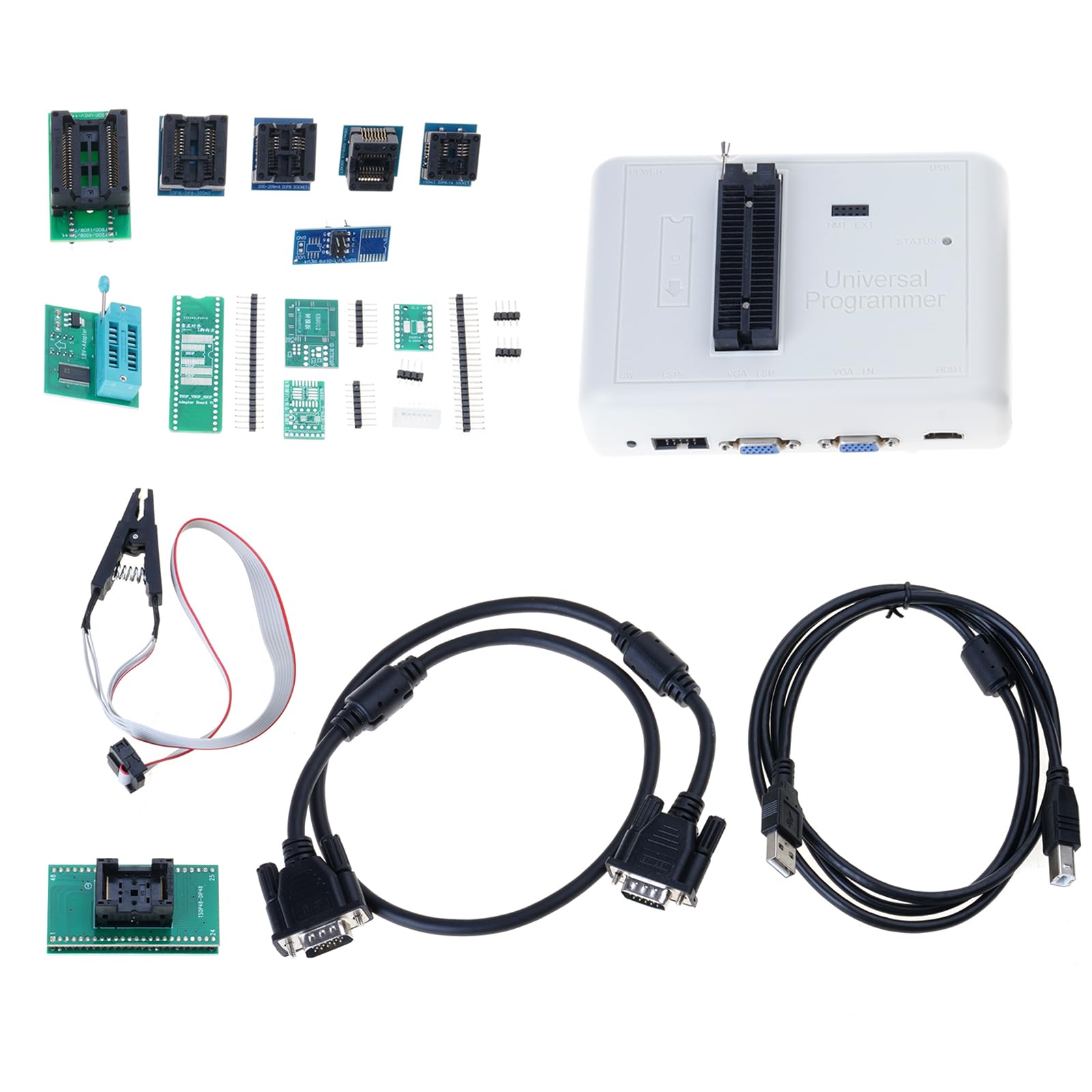 RT809H Multifunktions Chip Programmierkits 13 Sockel für die Reparatur mobiler Tablets und Firmware EMMC NAND Flashes Chip Programmierer