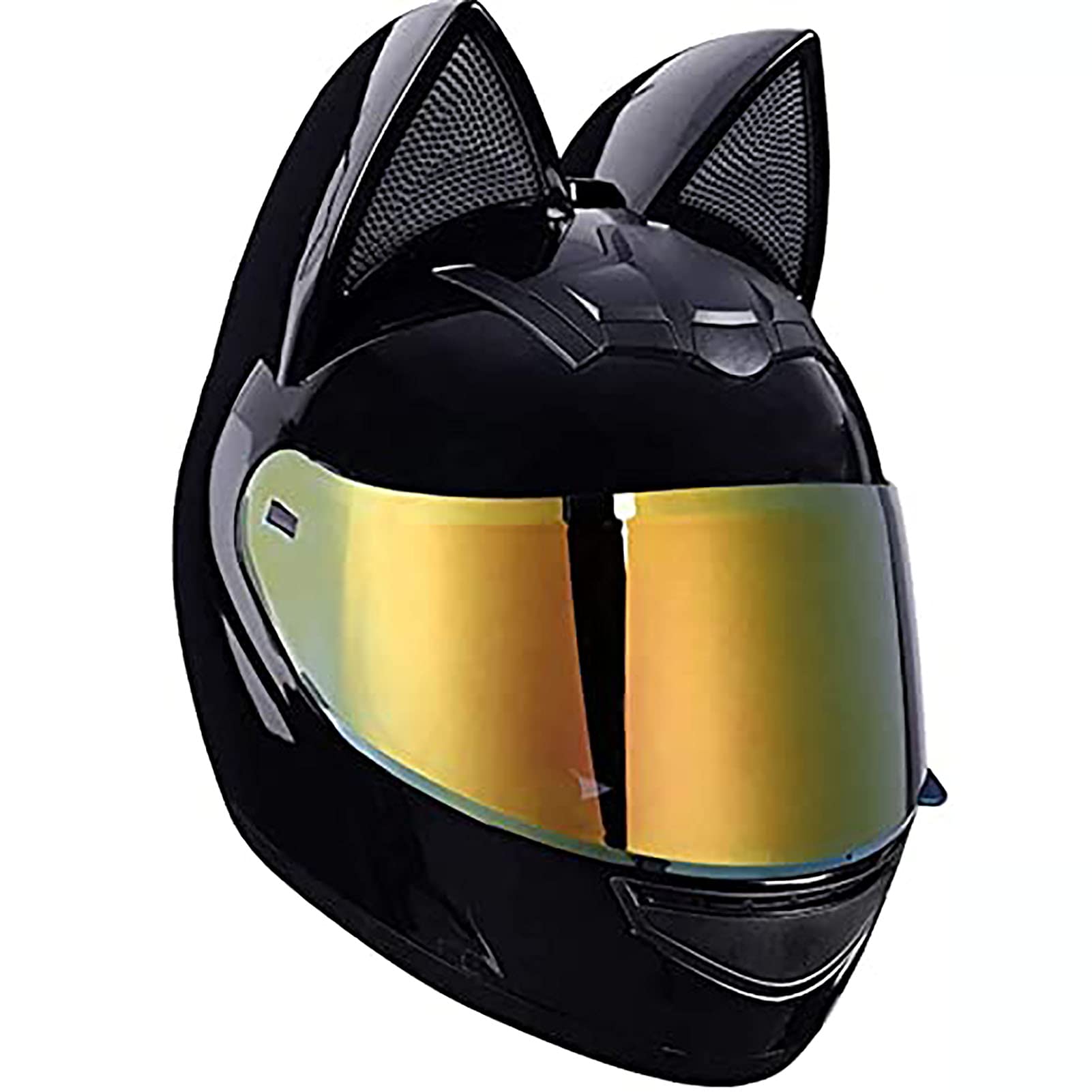 Full Face Cat Ear Motorcycle Helmet Dot Certified Adult Flip