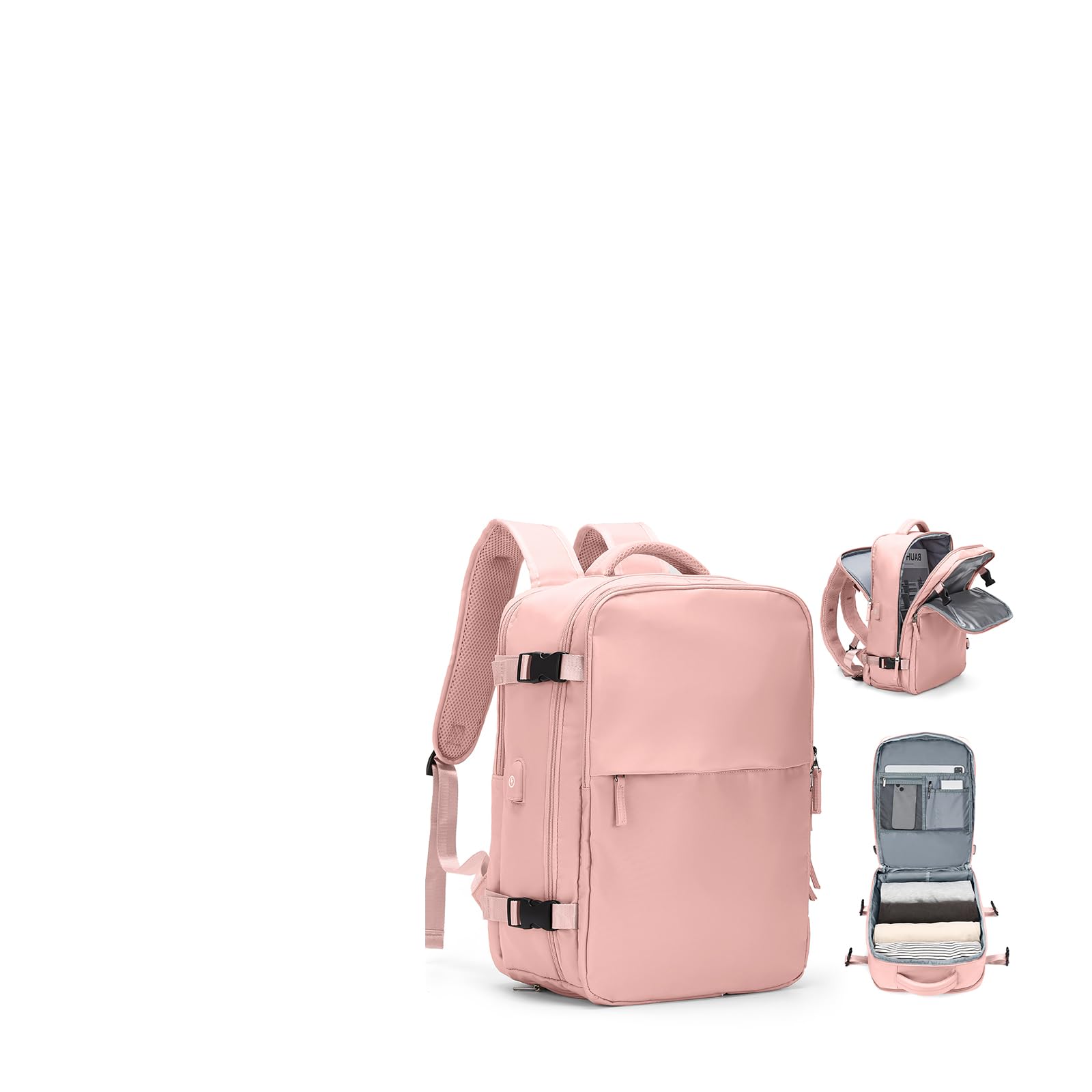 Zaino Bagaglio a Mano Ryanair 40x20x25 Zaino Aereo Borse da Cabina per Easyjet 45x36x20 Zaino da Viaggio donna con porta ricarica USB, Borsa da Viaggio aereo Zaino Computer Impermeabile Casual Daypack