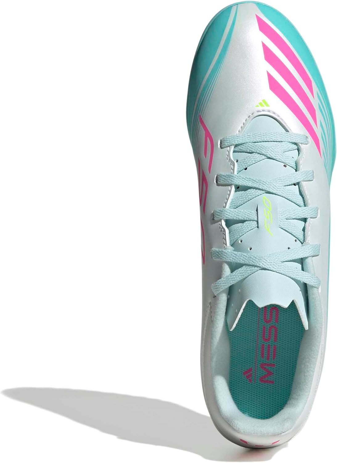 adidas Mens F50 Messi Club Turf Soccer Cleats - White