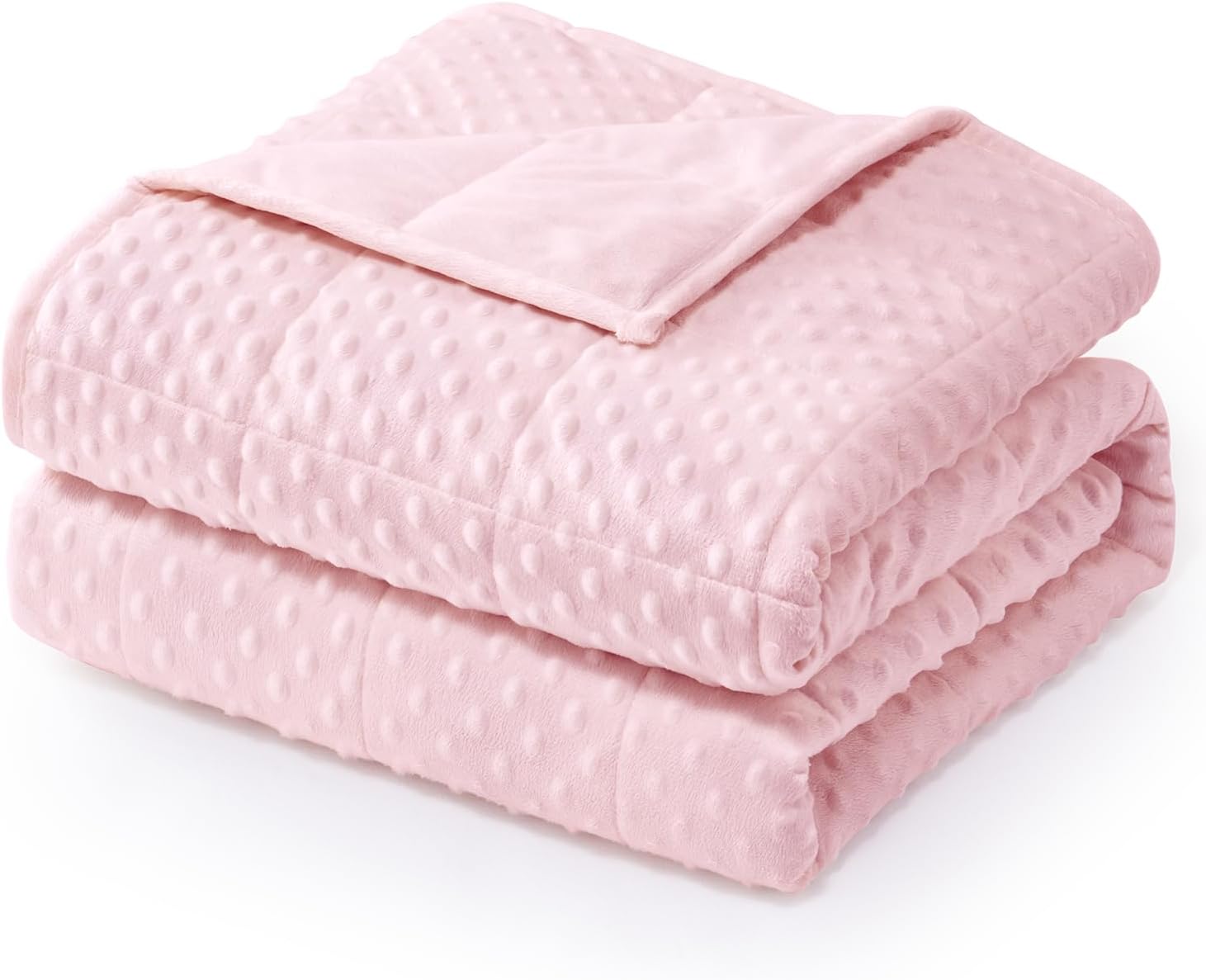 Wemore Minky Dot Weighted Blanket for Adults Queen Size 15 lbs, Soft Cozy Heavy Blanket for Stress Relief and Sleep Promotion, Breathable Blanket for All-Season with Glass Beads, Pink 60 x 80 inches Wemore Minky Dot Weighted Blanket for Adults Queen Size 15 lbs, Soft Cozy Heavy Blanket for Stress Relief and Sleep Promotion, Breathable Blanket for All-Season with Glass Beads, Pink 60 x 80 inches