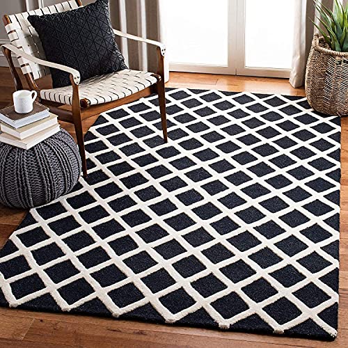 Image of Mordern Design Handmade Tufted Carpet Pure Woollen Export Quality Carpet for Living Room, Bedroom Hall [ Size 4 x 4 Square, Color Multi F5 ]