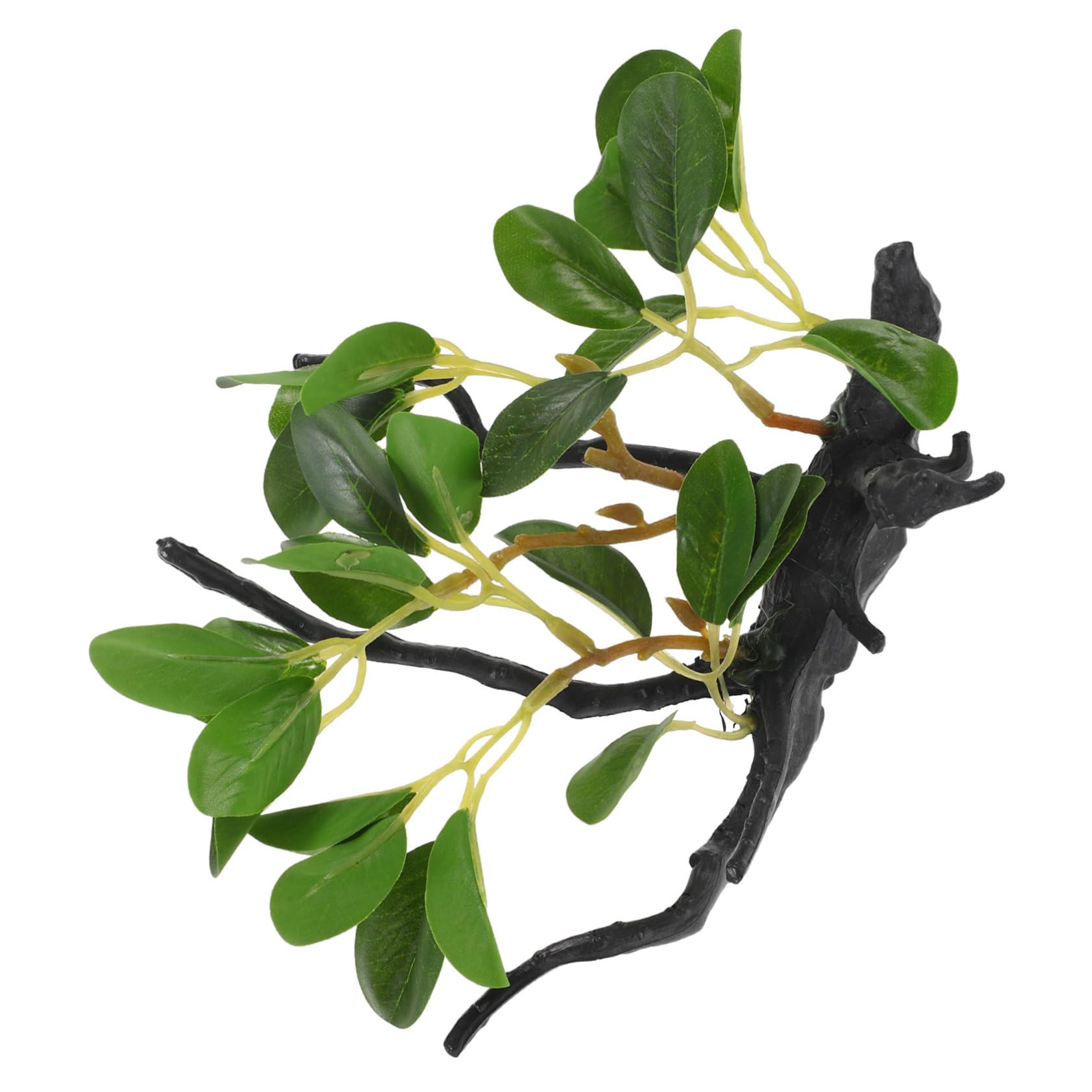 Mikikit Artificial Habitat Plant Decoration Realistic Fake Plant for Reptile Tanks Bearded Dragon Accessories Terrarium Decor for Aquatic Settings