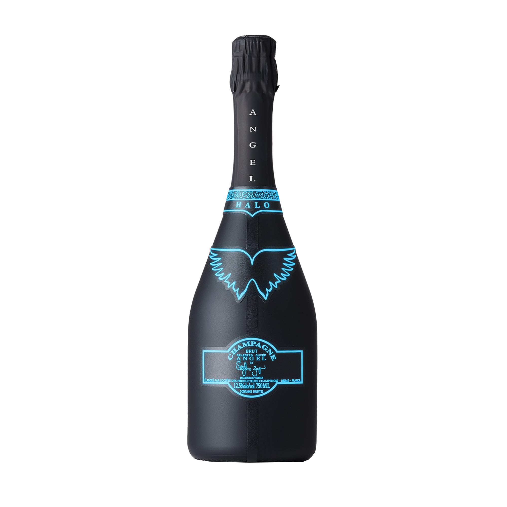 Amazon.co.jp: ANGEL CHAMPAGNE NV Brut Halo Blue [Angel Champagne