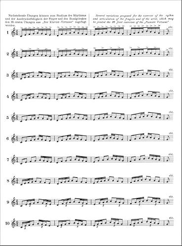 Der Clavier-Virtuose / Pianist Virtuoso: 60 Übungen - Einzig autorisierte und revidierte Ausgabe von A. Schotte: 60 Uebungen