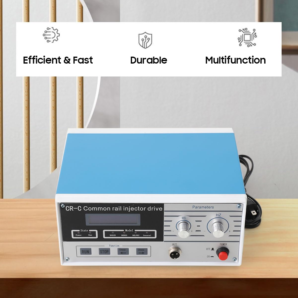 Atsoya Common Rail Injector Tester, AC110V CRC Multifunction Diesel Injector Tester -30C°-70C° Fuel Injec tor Teste r Common Rail Injec tor Testing Machine Diesel Injec tor Drive Fuel Repair Tool