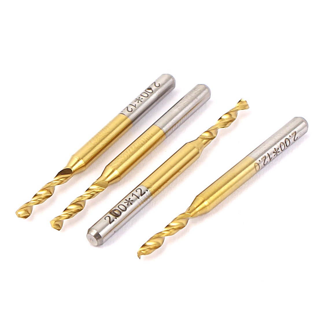 Aexit 2mm Cutting Fuses Dia PCB Print Circuit Board TiN Coated Carbide Micro Drill Bit PCB Fuses 4 Pcs