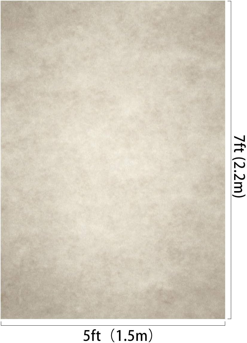 8ft(W) x8ft(H) Ivory Photo Backdrop Microfiber Absract Photo Studio Background for Photographers Headshots Old Master Photo Props