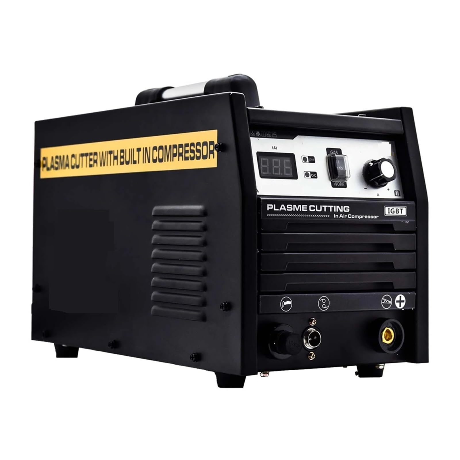 Qaxrzcucd One Color Plasma Cutter With Built In Air Compressor Inverter Welding Machine With Pump For Copper Stainless Tools Easy To Cut, Powerful Operation