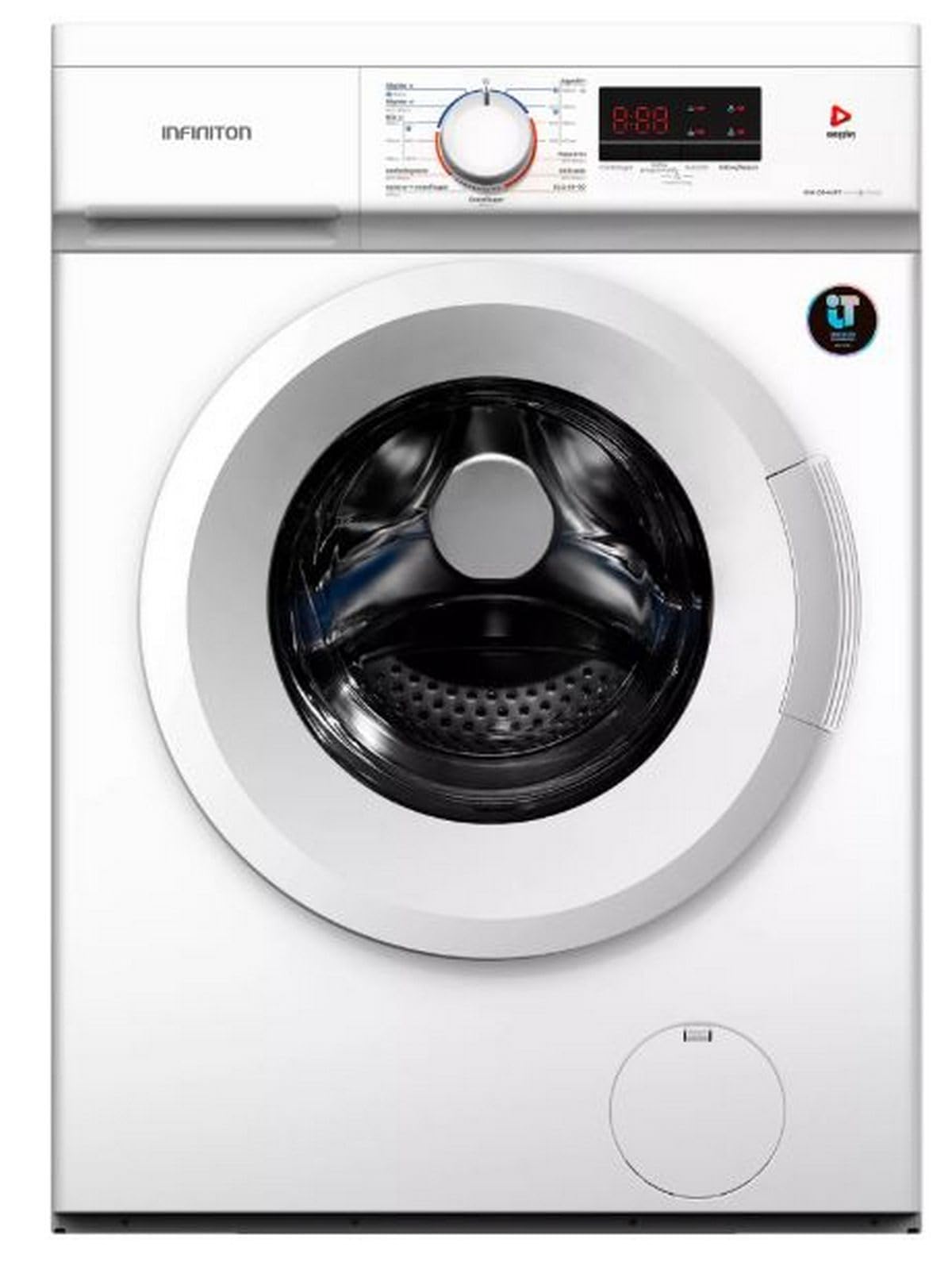 Lavadora Carga Frontal INFINTON WM-D84AWT, 8 kg, 1400 RPM, A, 15 Programas, Blanco (8 kg || WM-D84AWT)