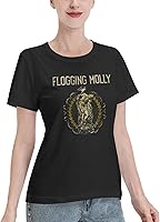 Vista 3 de Camiseta de algodón para mujer, cuello redondo, manga corta, para ciclismo