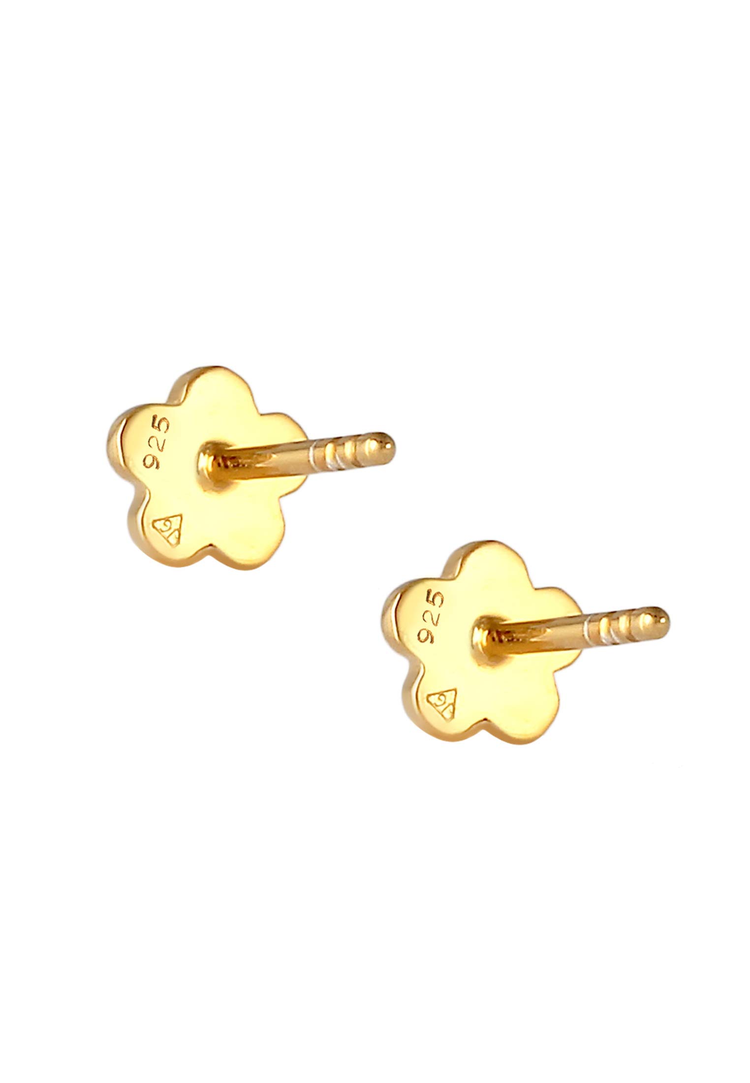 Elli Ohrringe Kinder Ohrstecker Blumen Symbol mit Kristall Rosa 925 Silber