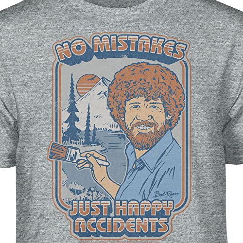 Bob Ross No Mistakes Retro Graphic T-Shirt2