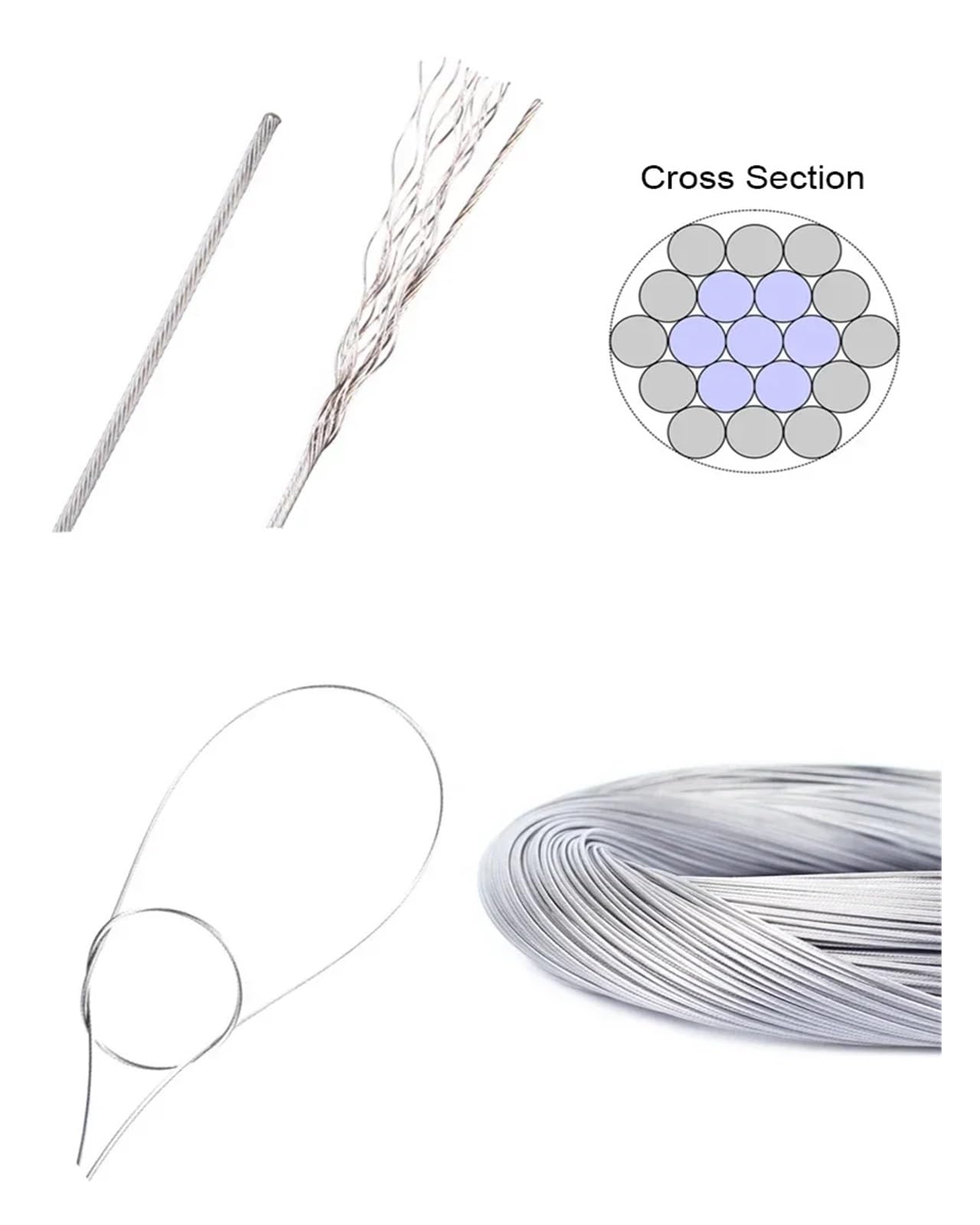 Bremszug Fahrrad 5/10pcs 2Meter Bicycle Brake Line Speed Fixed Gear Shifter Cable Set Core Inner Wire for Bike(50pcs Brake-Shift)