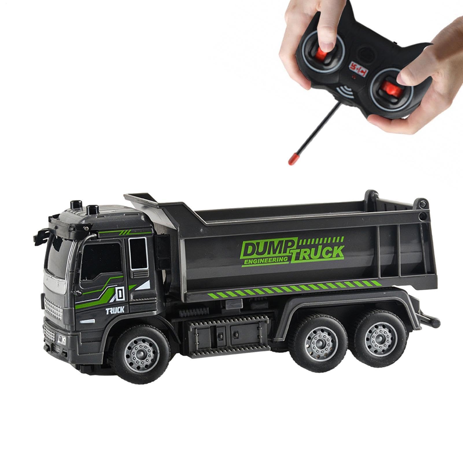 Generisch Carretilla elevadora teledirigida técnica – realista para vehículos de motor, estable y de manejar, coche de excavadora RC | Stem DIY Assembly Baufahrzeug Bauset, Joven