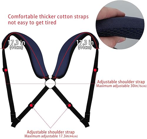 Miniatura 8 de Craftsman Golf Bolsa de golf con diseño de estrellas y rayas, color rojo, blanco, azul, ligero, fácil de transportar, para el hombro