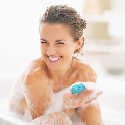 Miniatura 6 de Bombas de baño de lujo para mujeres, bombas de baño de burbujas de 4 onzas, bombas de baño naturales para relajación y alivio del estrés, regalos de