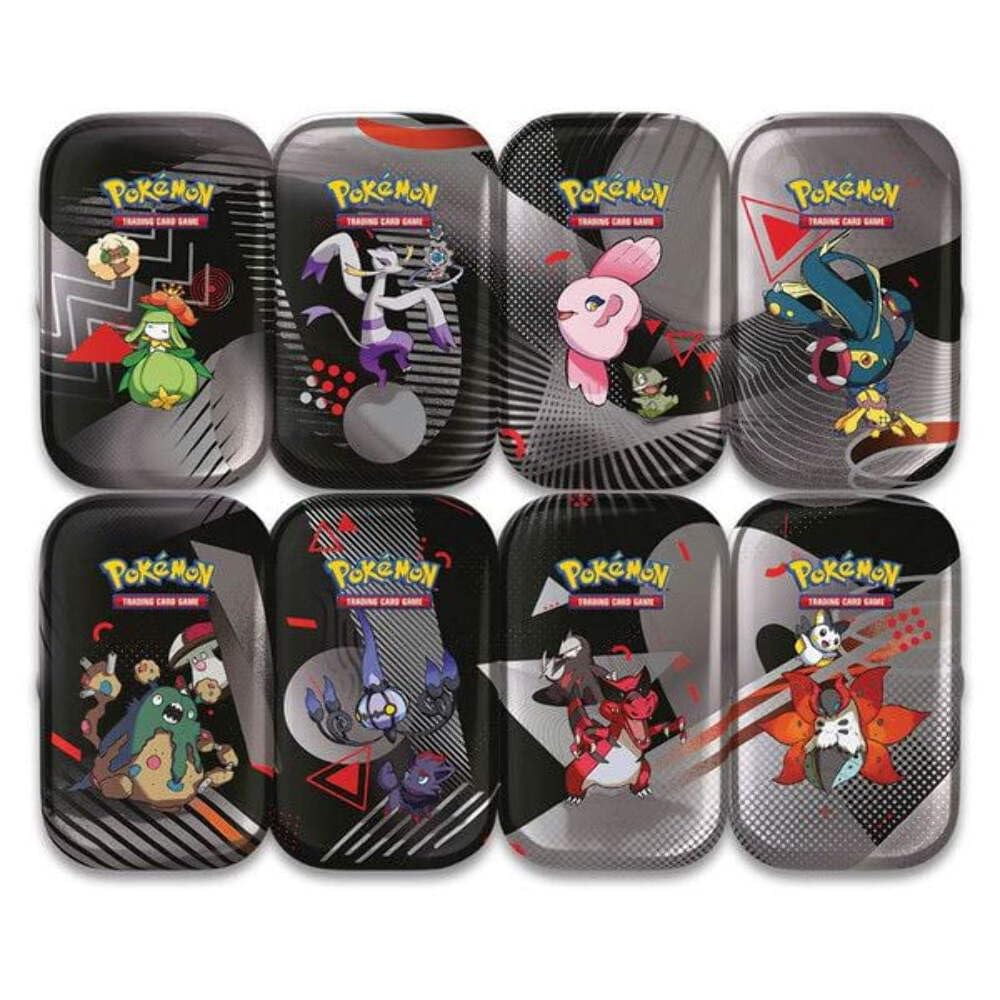 Amazon.com: Pokemon Unova SV10.5 Mini Tins [x8-Tin] Display : Toys