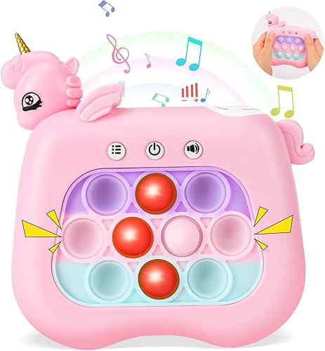 Juguete para ansiedad con luz para reventar, juego de mano de empuje rápido, juego de reventar luces para niños autistas, regalos de cumpleaños para