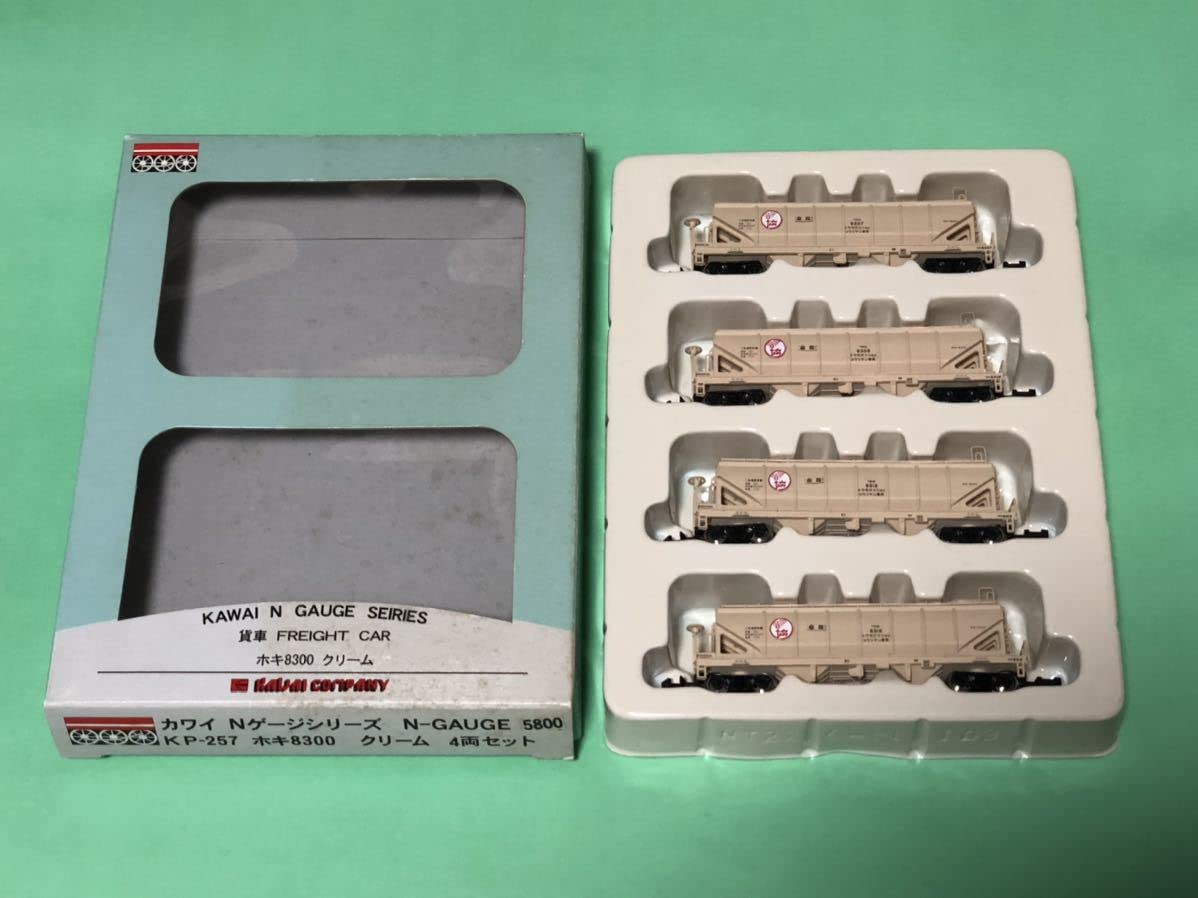 カワイ Nゲージ ホキ8300 クリーム 鉄道模型 貨車 河合商会 KP-257 カワイ Nゲージ KP-257 ホキ8300 クリーム (4両セット) - メルカリ