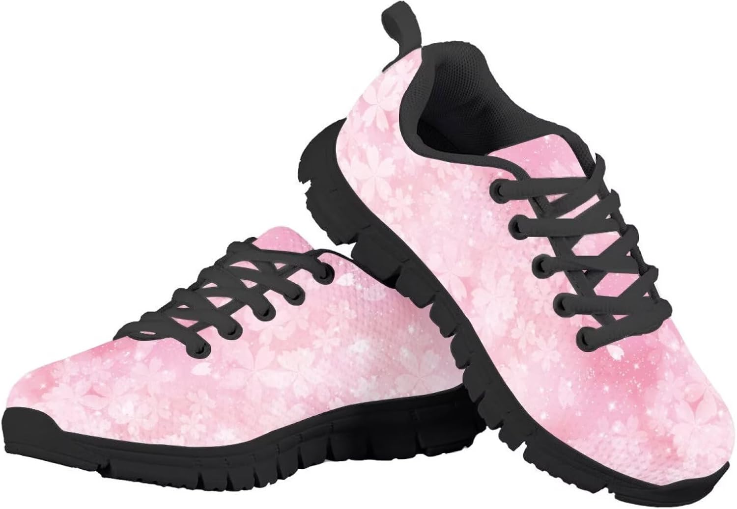 Funnydude Funny Print Girls Tennis Shoes Kid Lightweight Breathable Walking Shoes for School