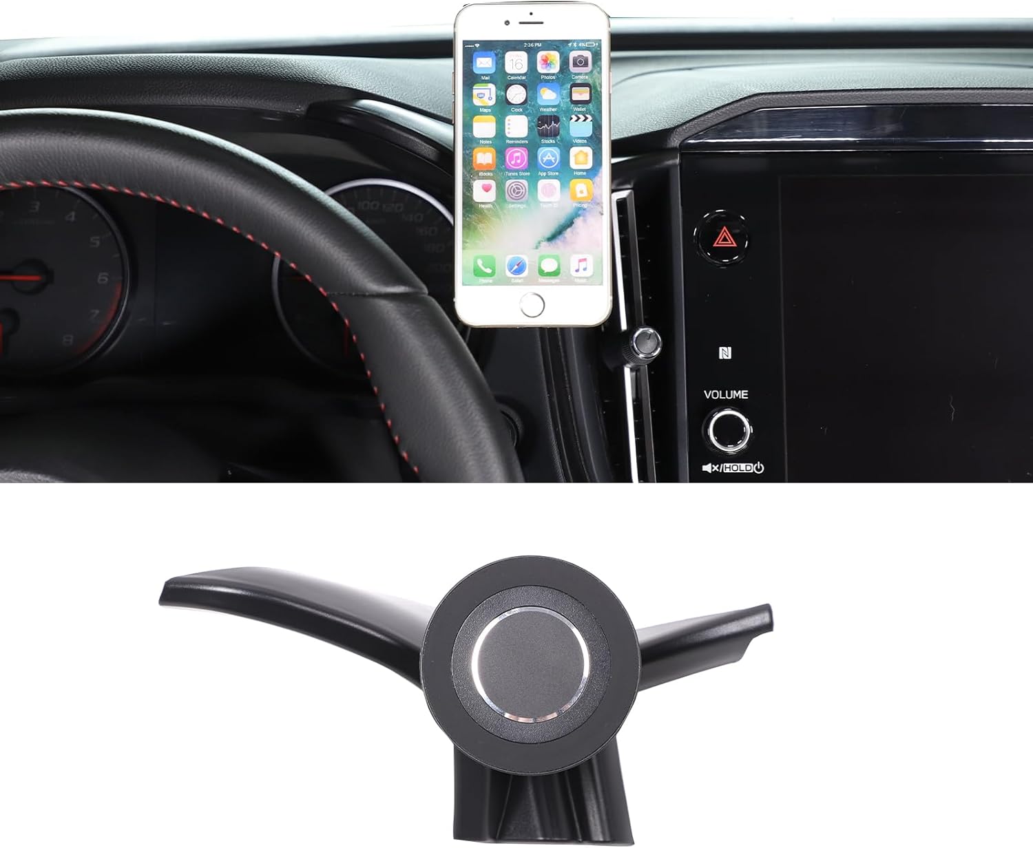 Car Phone Mount Compatible with Subaru Crosstrek/WRX 2023 2024 Center Console air conditioner outlet Vent Cell Phone Holder Dash Clip Dash Panel Mobile Phone Bracket Stand Accessories (Style E)