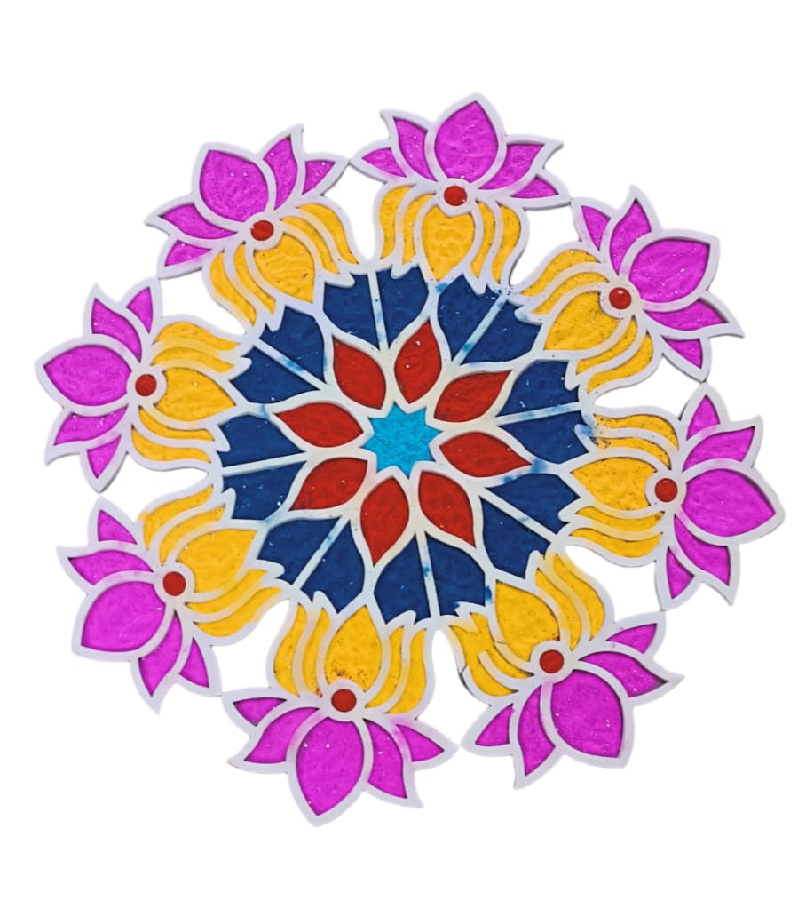 Buy ARSOL Rangoli Ananta Mat 18 inches Reusable, Easy to use Rangoli