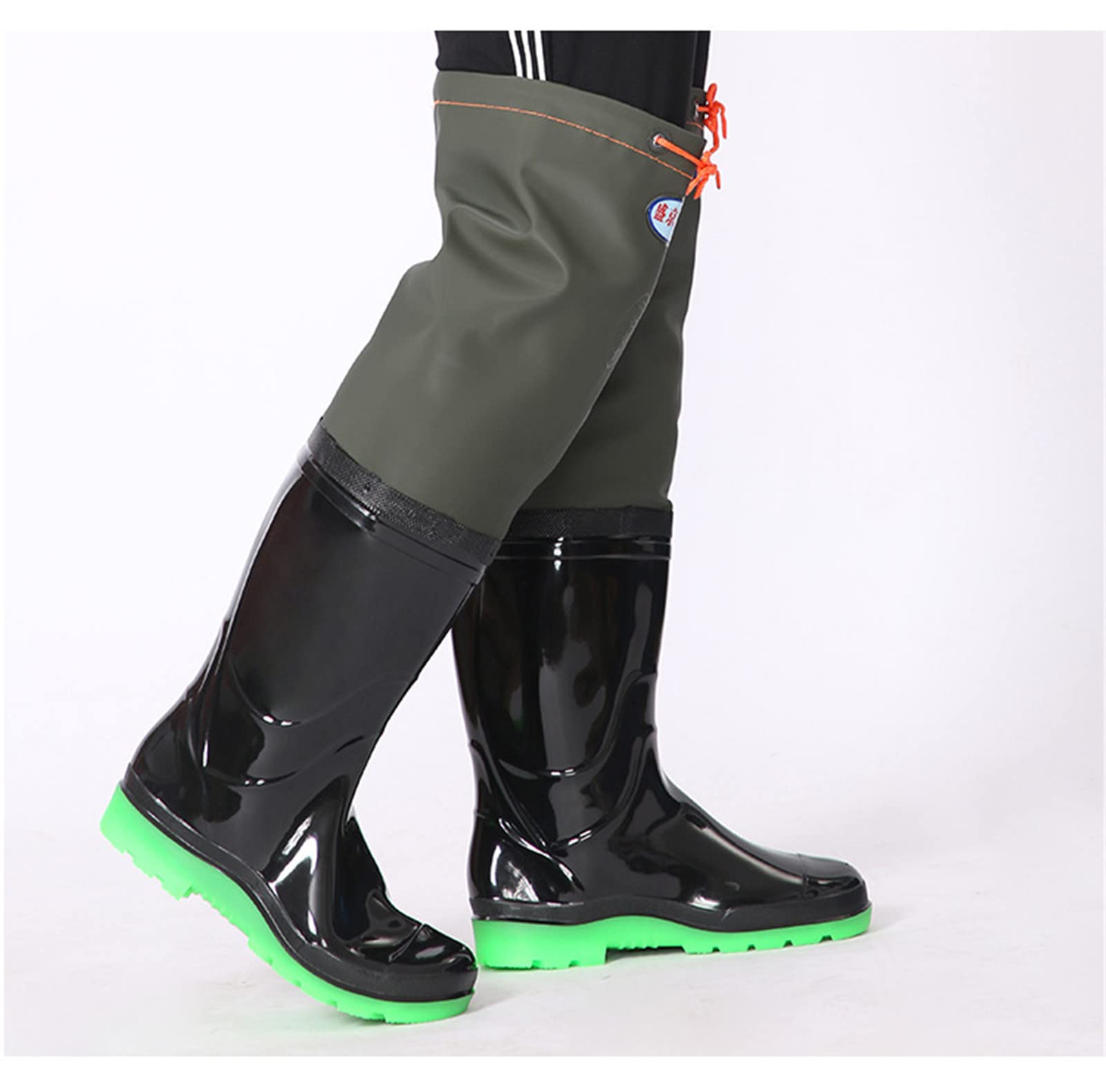 Waders Traspiranti Antiscivolo per Pesca, Caccia, Agricoltura E Sport Acquatici - Calzature Leggere, Durevoli E Impermeabili per Uomini E Donne,39EU,Green