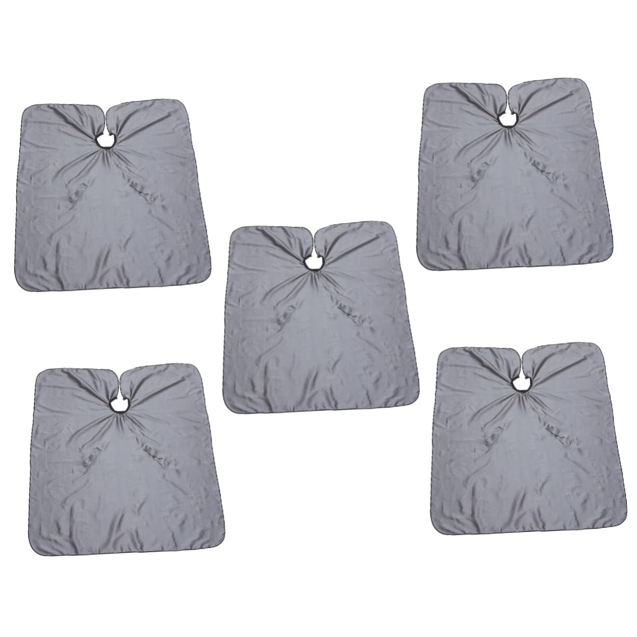 NOLITOY 5 Piezas Delantal Capa De Tinte Para El Cabello Bata De Salón De Peluquería Capa De Tratamiento Del Cabello Capa De Para Hombre Capa De Corte De Pelo Unisex Dark Grey Tela