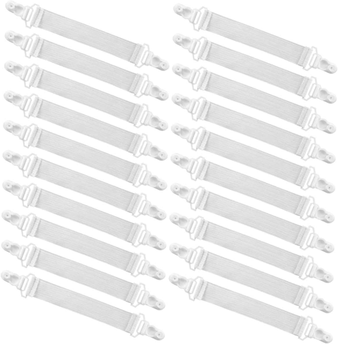 20pcs Bed Sheet Fasteners Sheet Straps for Bed Sheets Clips Hold Sheets Firm Tight Mattress Sheet Clips Straps