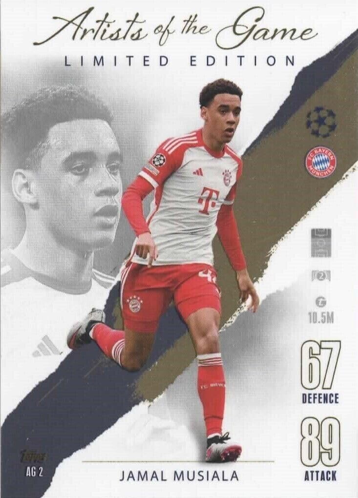 Topps Trading Card 2024 Jamal Musiala UEFA Artists of the Game