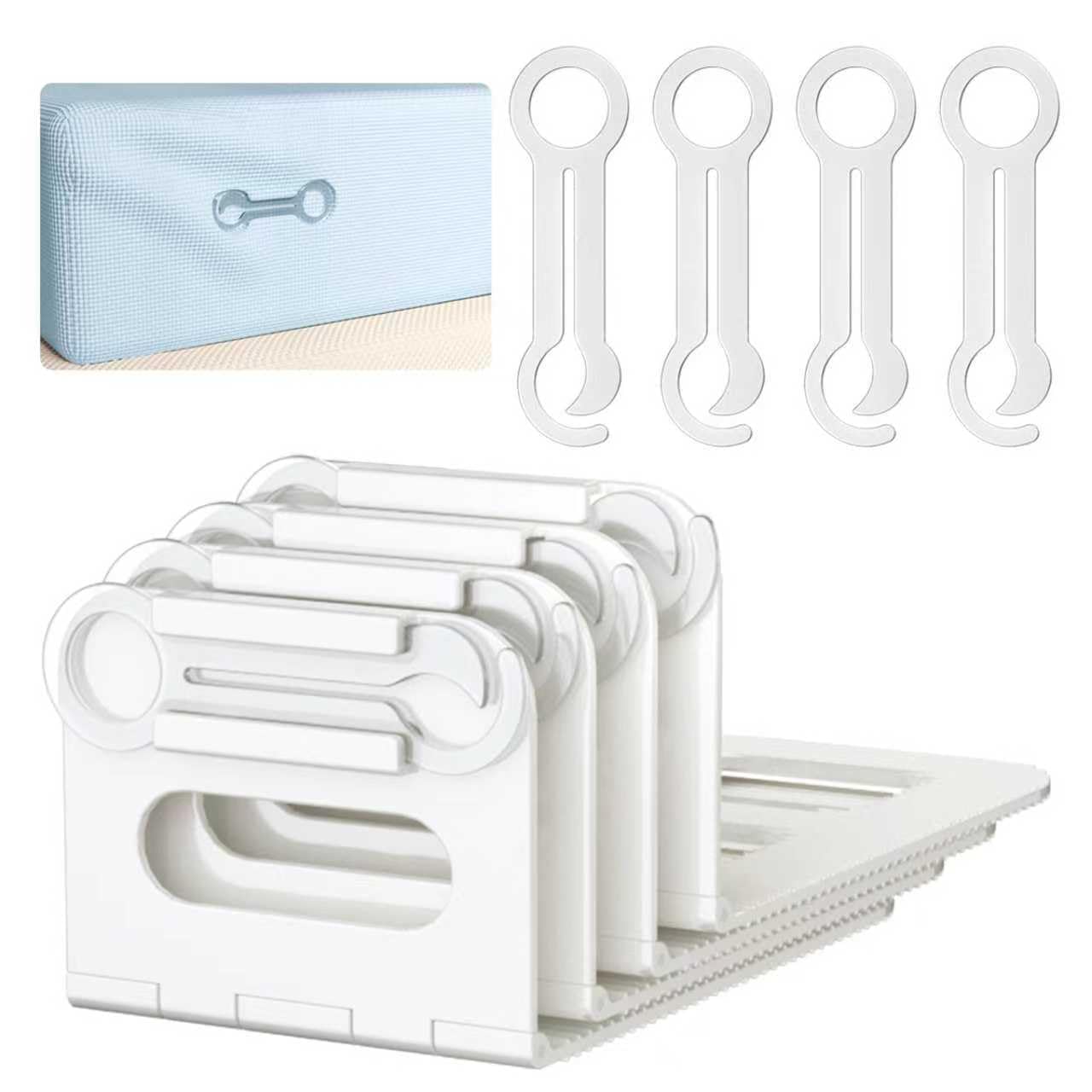 Jzla pro Bed Sheet Holders 4pcs J-Shaped Durable Fits All