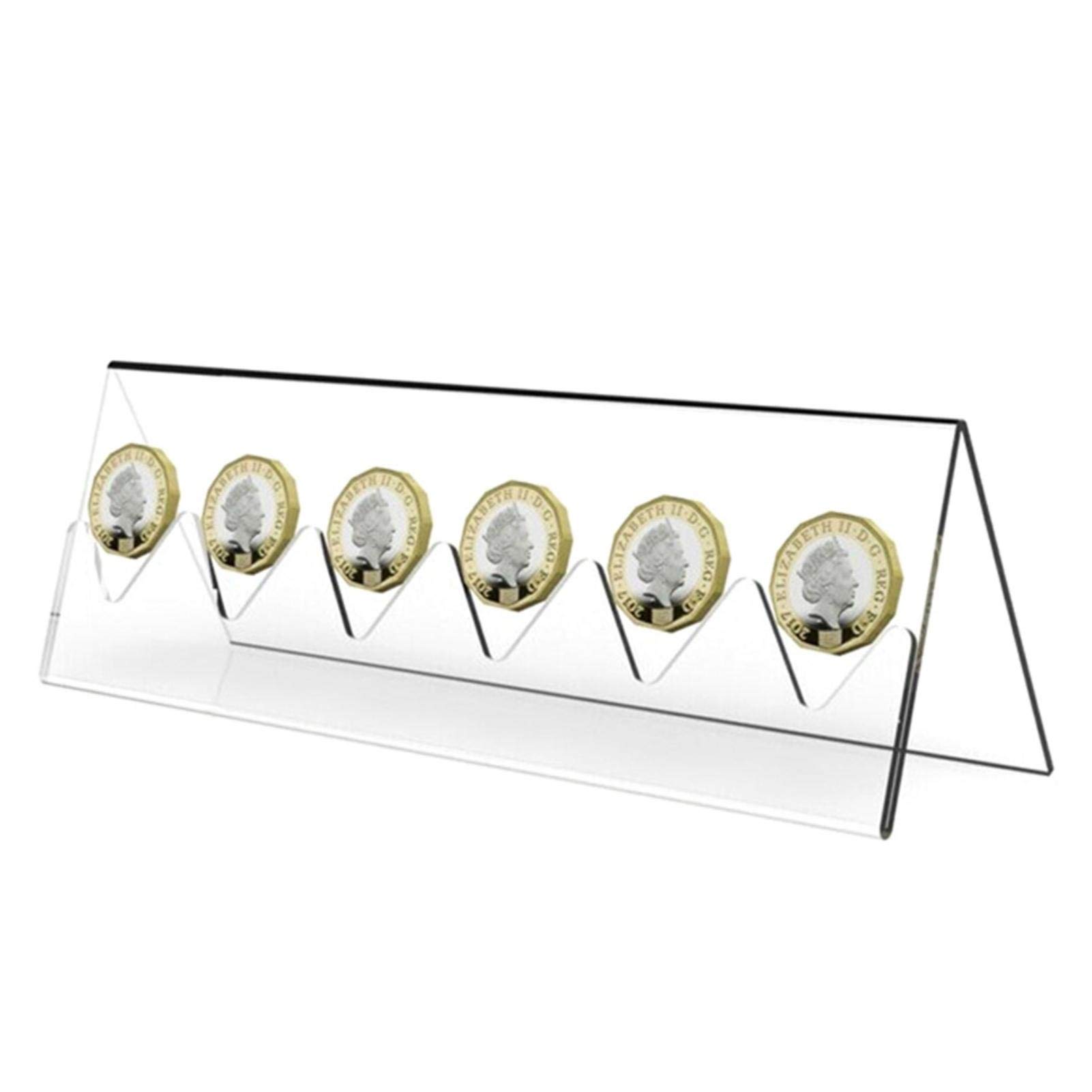 Présentoir Rond En Acrylique Pour Pièces De Monnaie Challenge - Support Transparent Avec Couvercle Amovible - Dimensions 26x5.5x30 Cm - Pour Médailles, Badges, Collection