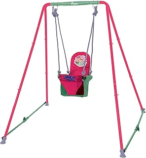 Peppa Pig Fast Folding Toddler Swing, Steel, Multicoloured, 119cm x 115cm x 110cm